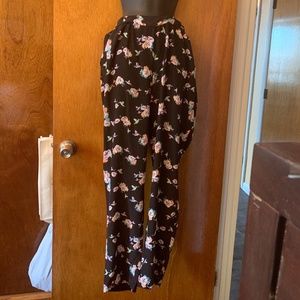 Yumi Kim Black Silk Pants Size L